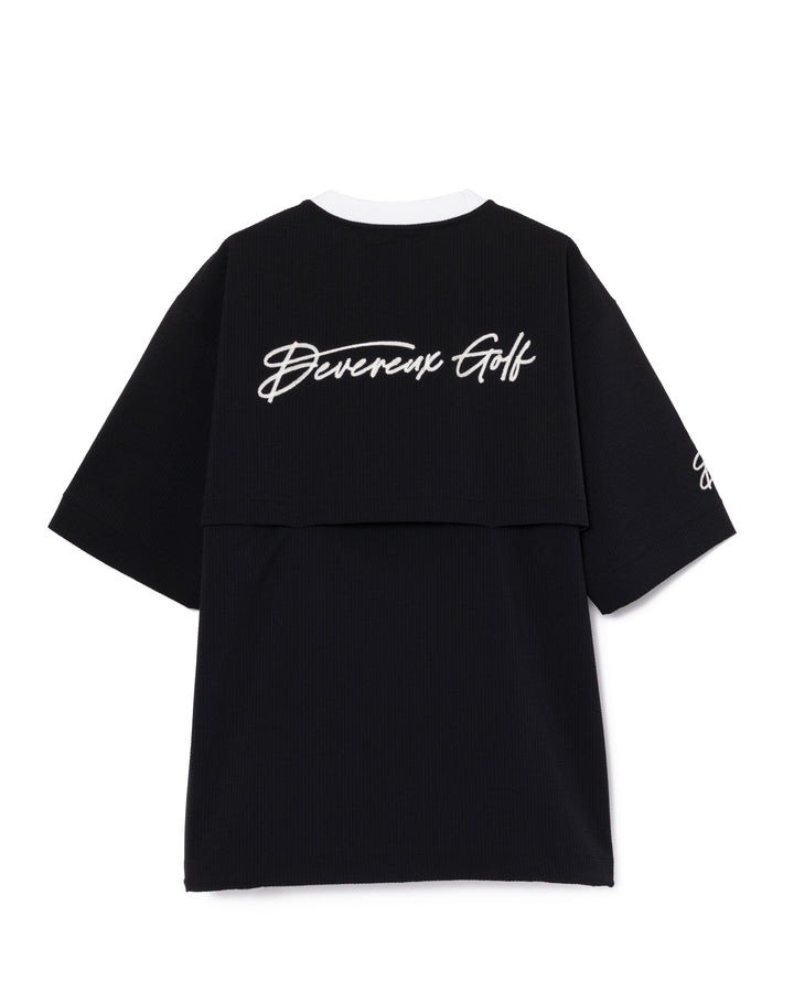 DVG Seersucker Shirt Blouson 075762017-BLACK