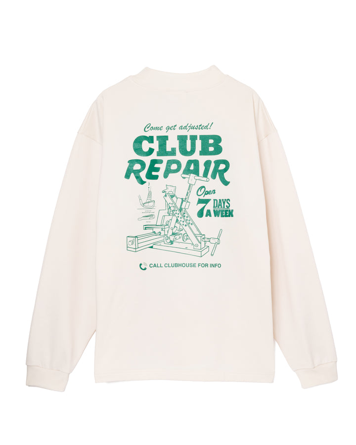 DVG Authentic Pile MOCK TEE 075762011-WHITE