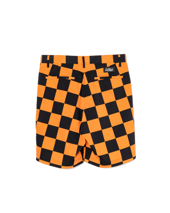 DVG CHECK MATE HALF PANTS 075762410-ORANGE