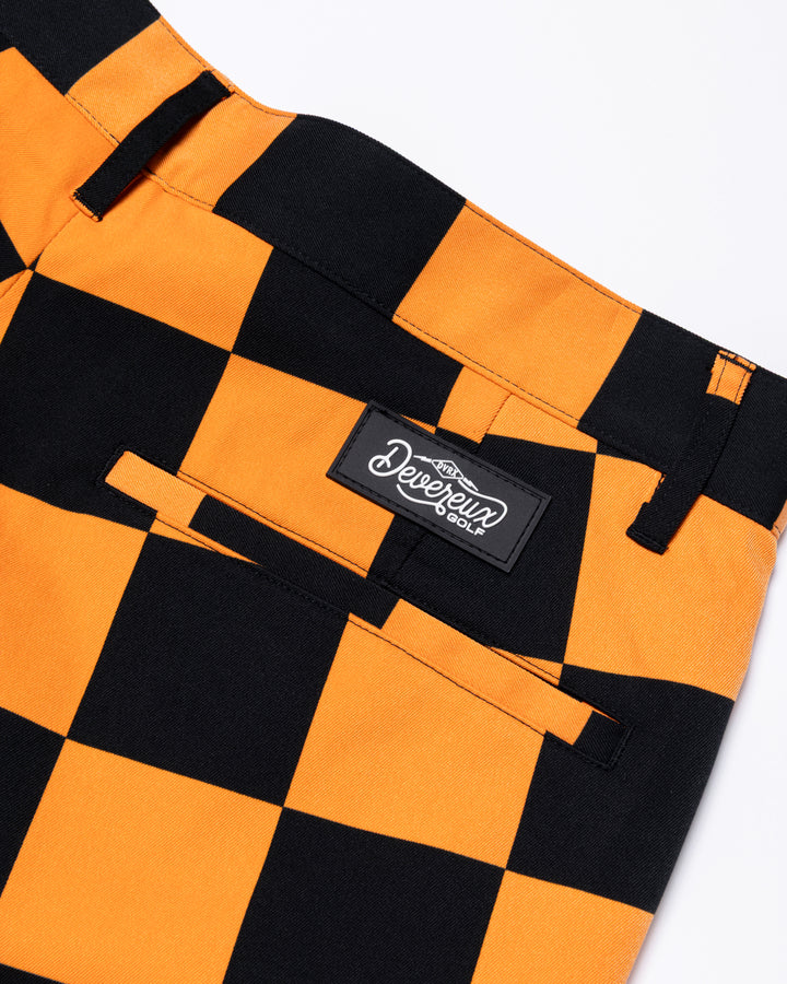DVG CHECK MATE HALF PANTS 075762410-ORANGE