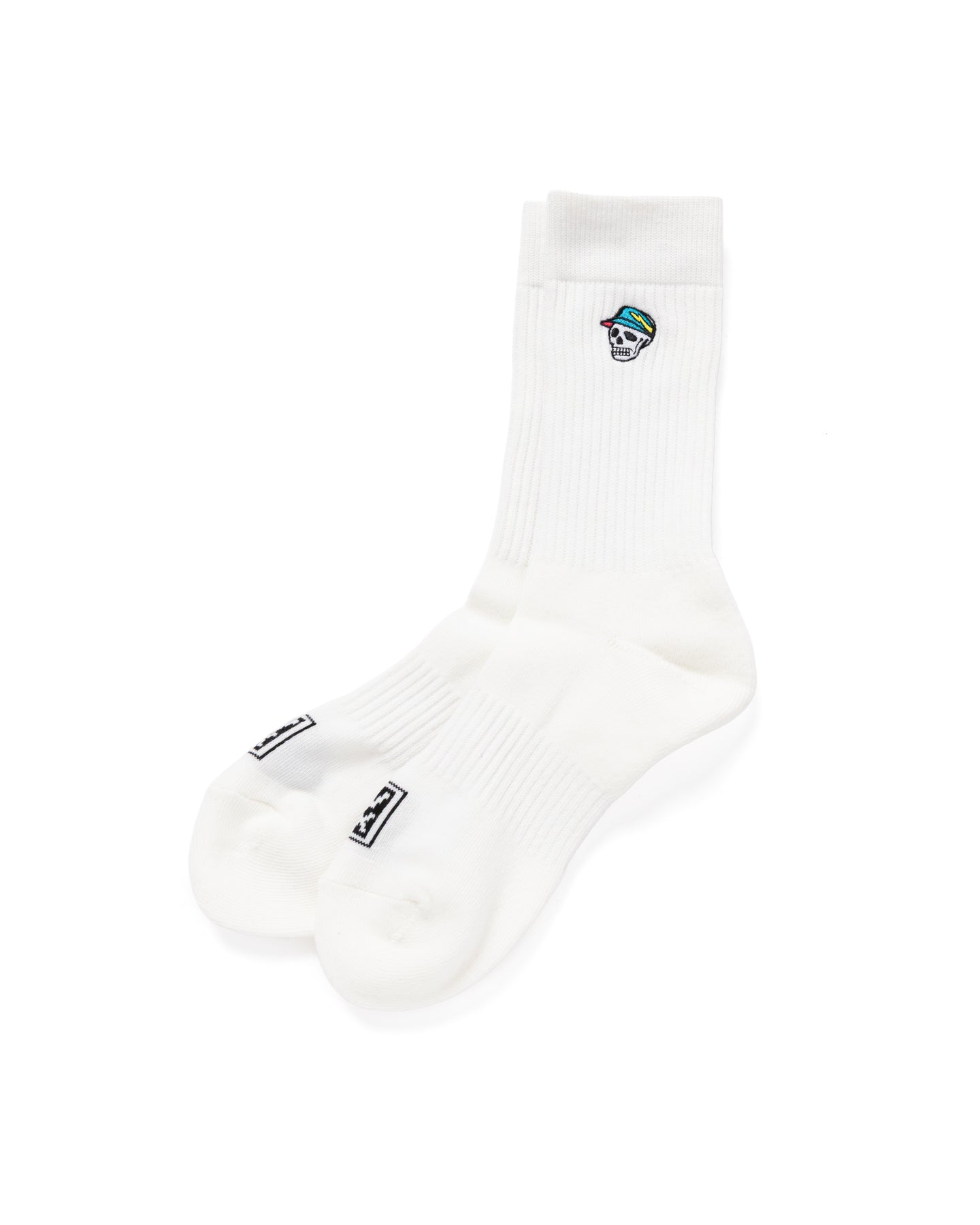 DVG SKULL CD SOCKS 075762806-WHITE