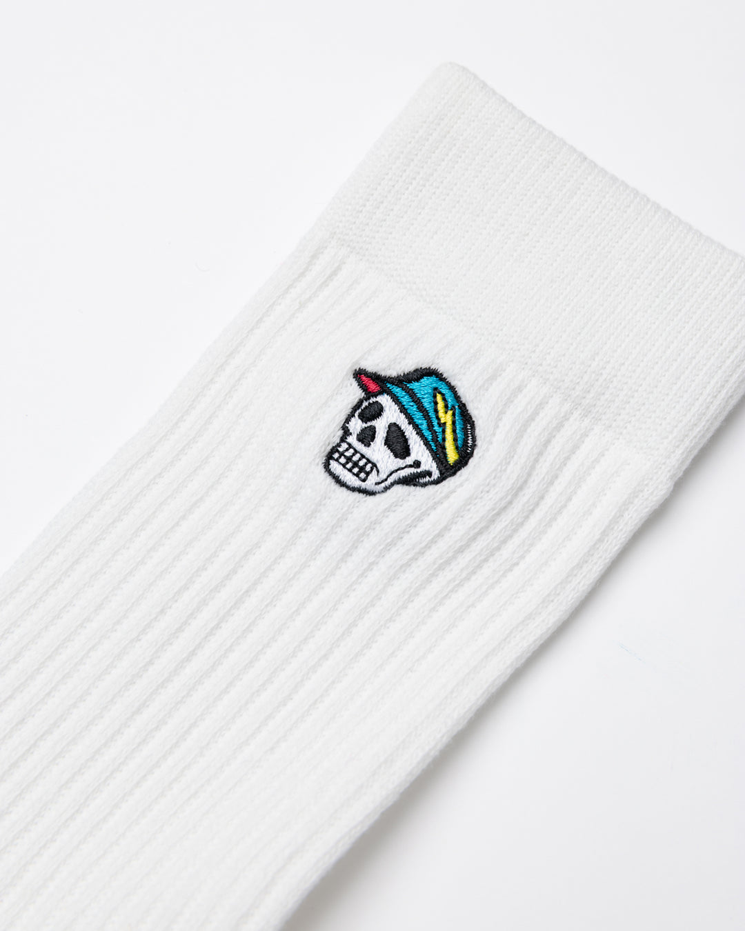 DVG SKULL CD SOCKS 075762806-WHITE