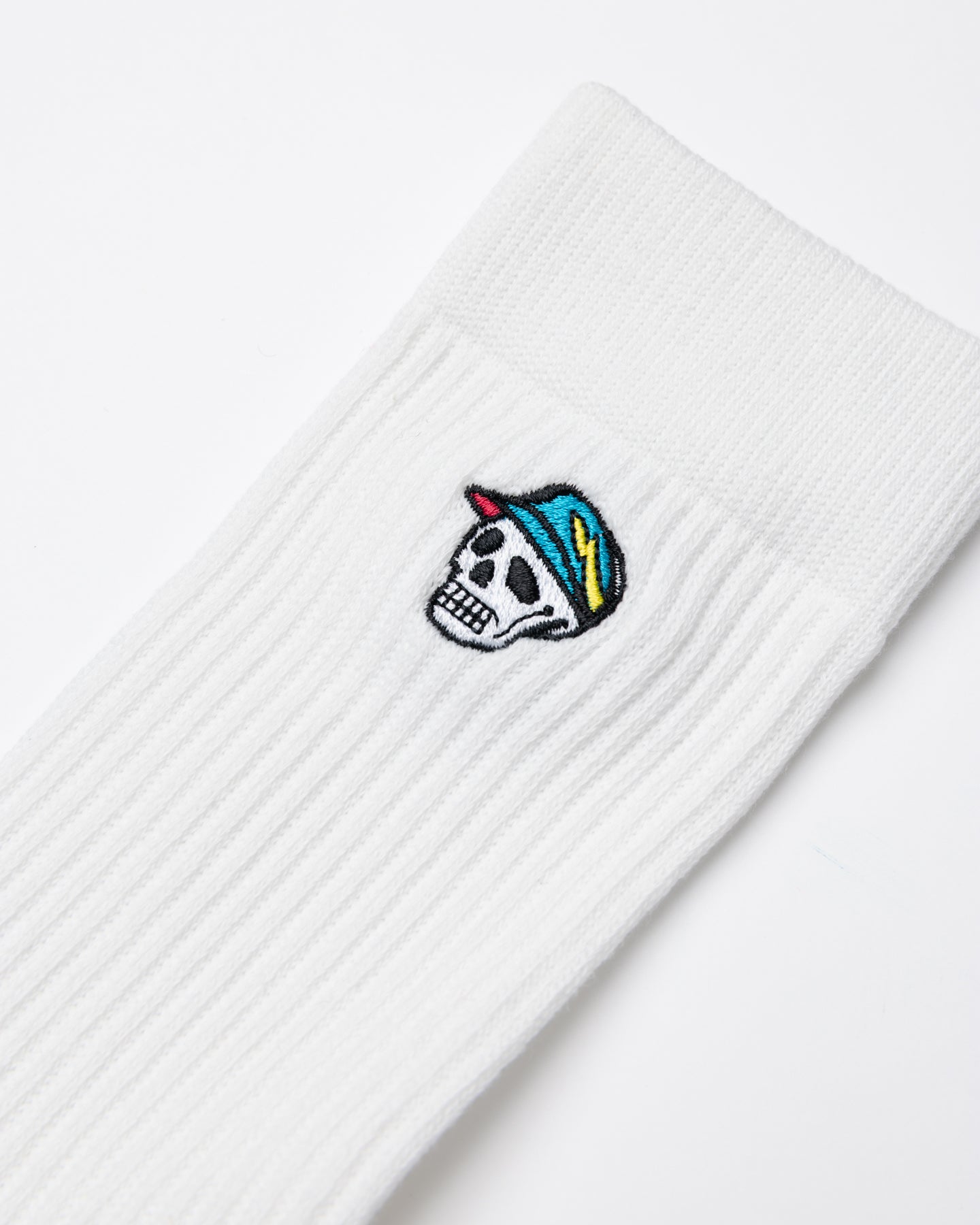 DVG SKULL CD SOCKS 075762806-WHITE