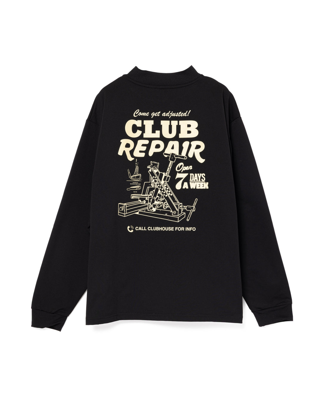 DVG Authentic Pile MOCK TEE 075762011-BLACK