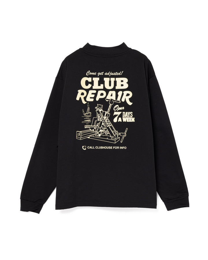 DVG Authentic Pile MOCK TEE 075762011-BLACK