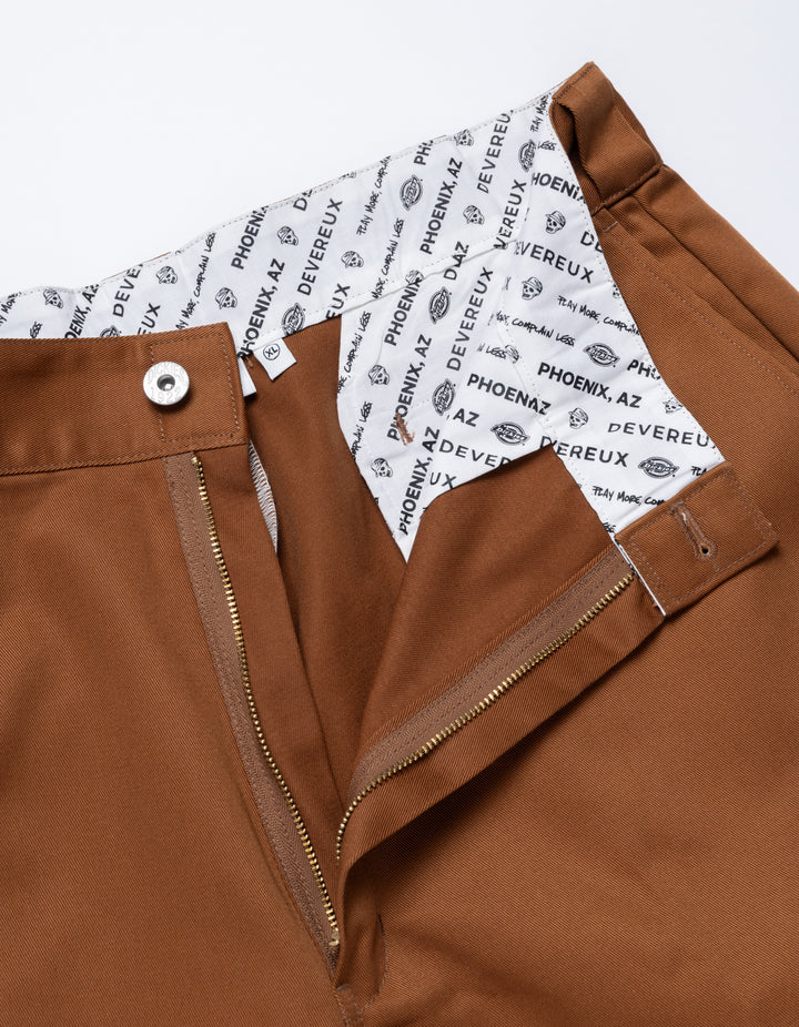 【Dickies x DEVEREUX】WORK SHORTS 075764403-BROWN