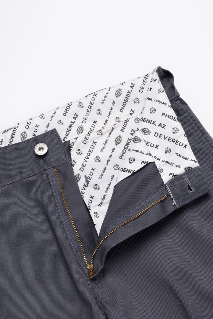 【Dickies x DEVEREUX】WORK PANTS 075764402-GRAPHITE