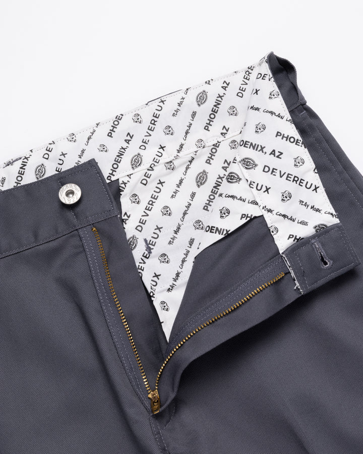 【Dickies x DEVEREUX】WORK PANTS 075764402-GRAPHITE
