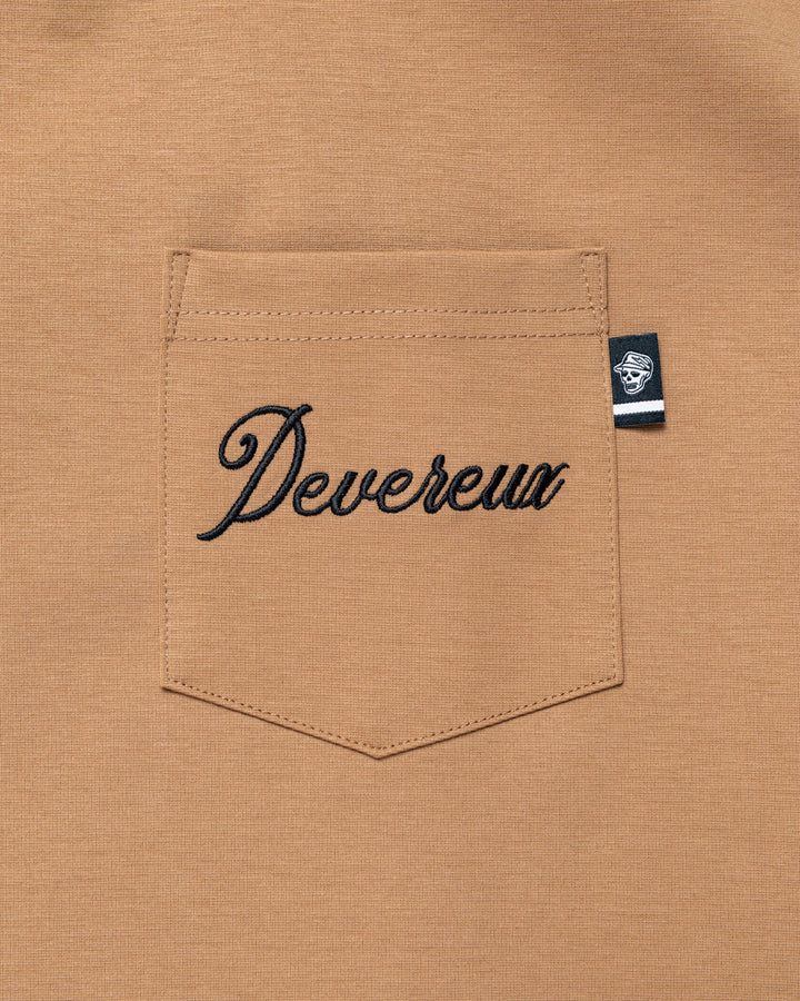 DVG OVER FIT POCKET MOCK Tee 075764014-SAND