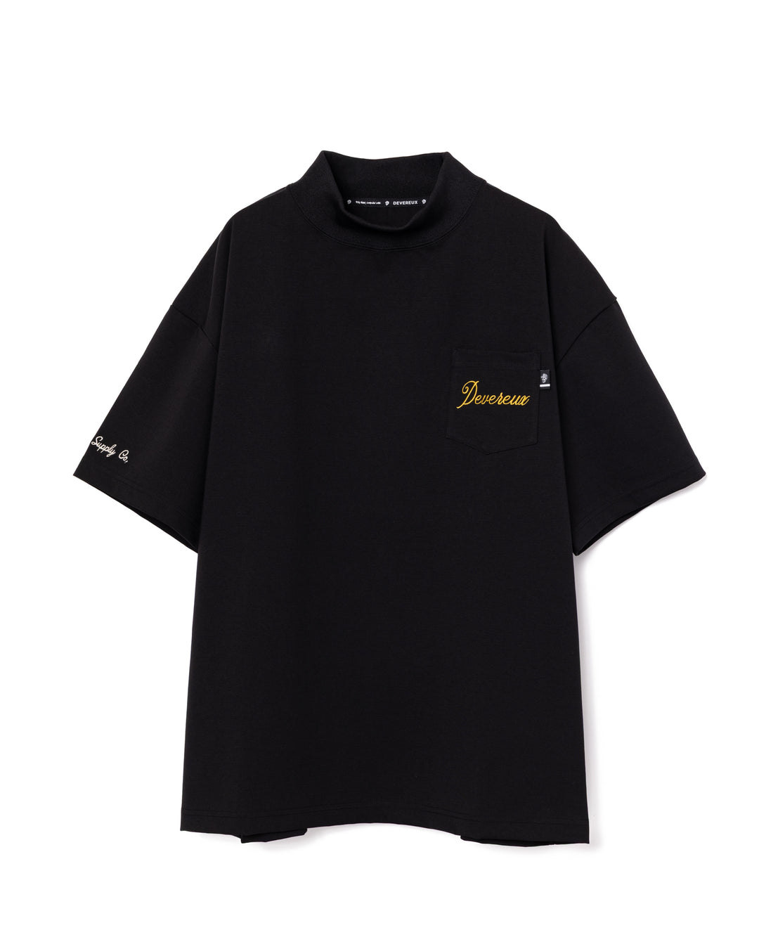 DVG OVER FIT POCKET MOCK Tee 075764014-BLACK
