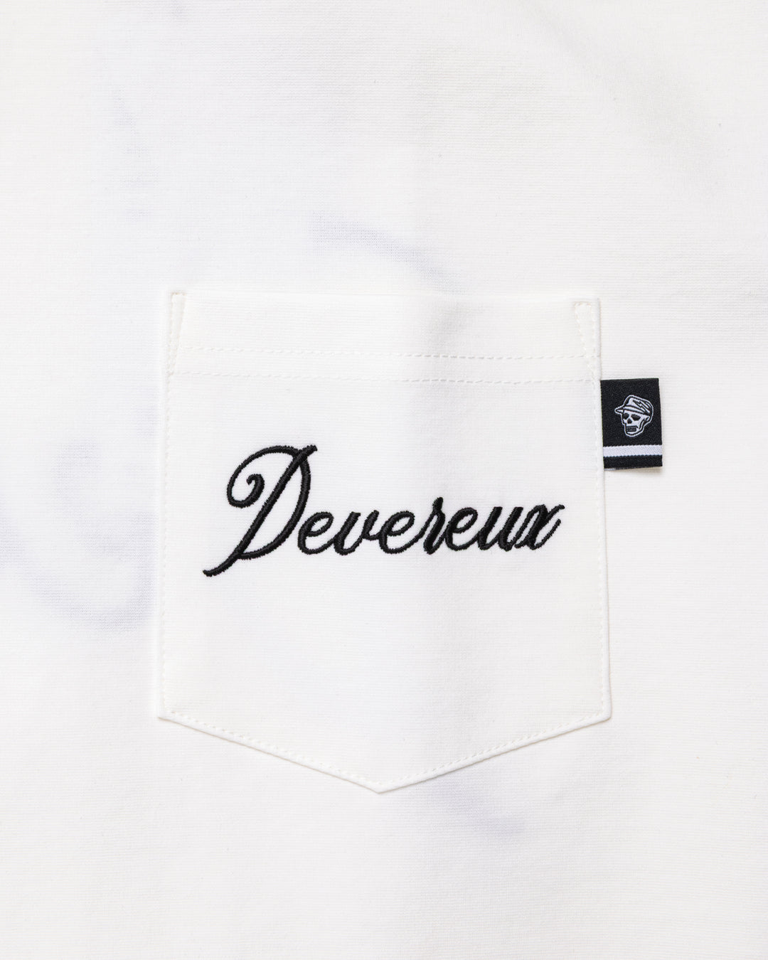 DVG OVER FIT POCKET MOCK Tee 075764014-WHITE