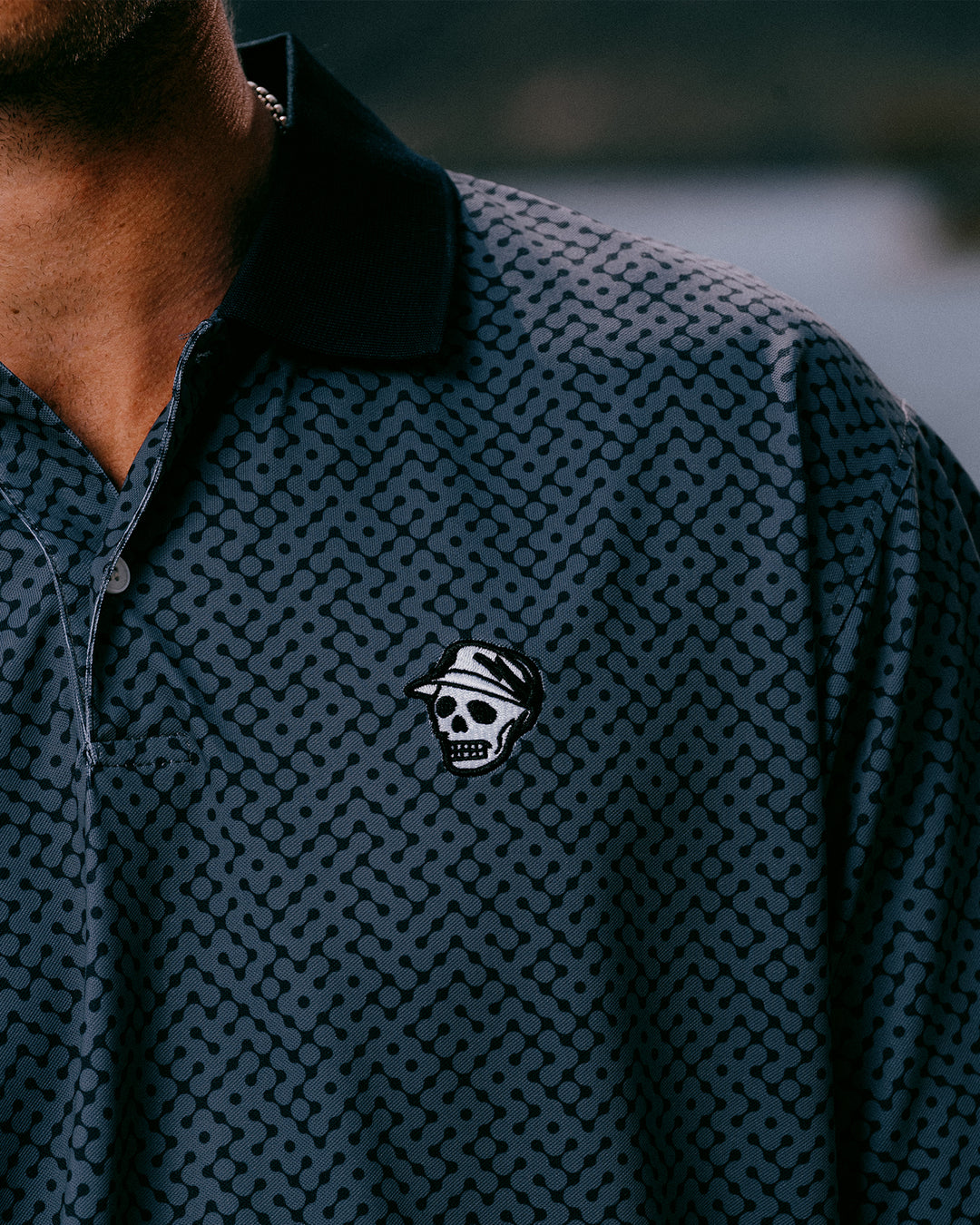 Labyrinth Polo 075362040-Navy / Western Sky