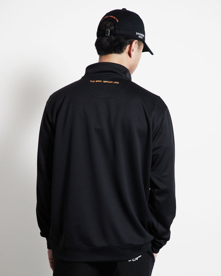 ハーフジップPO 763472019-BLACK