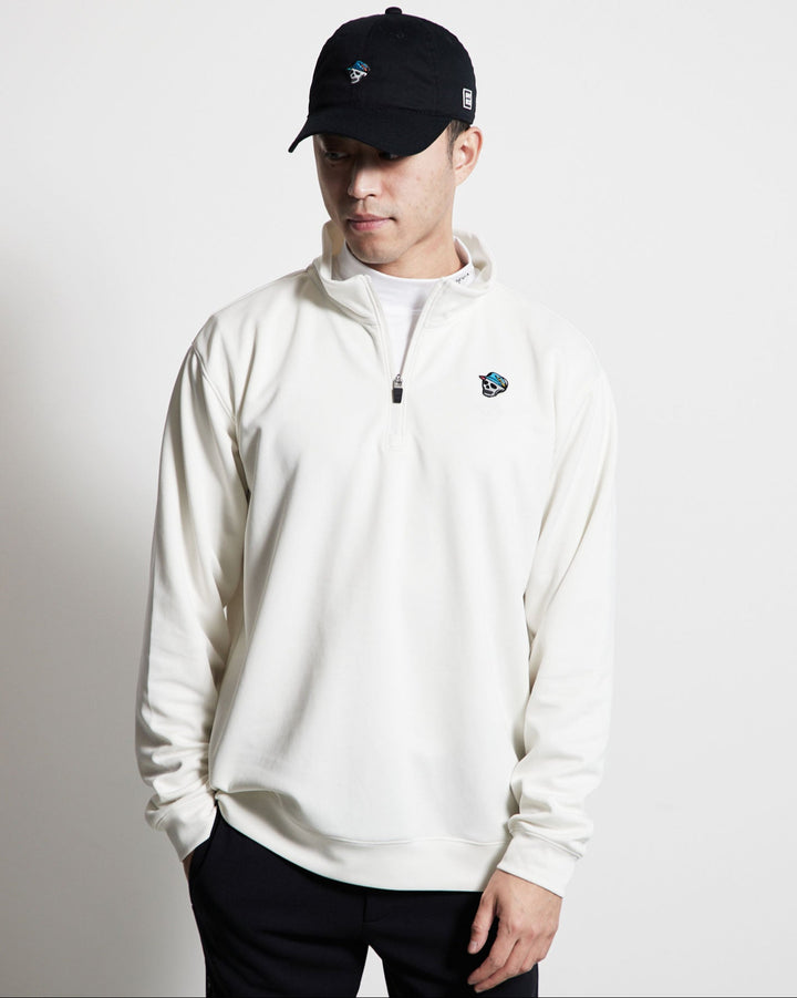 ハーフジップPO 763472019-WHITE