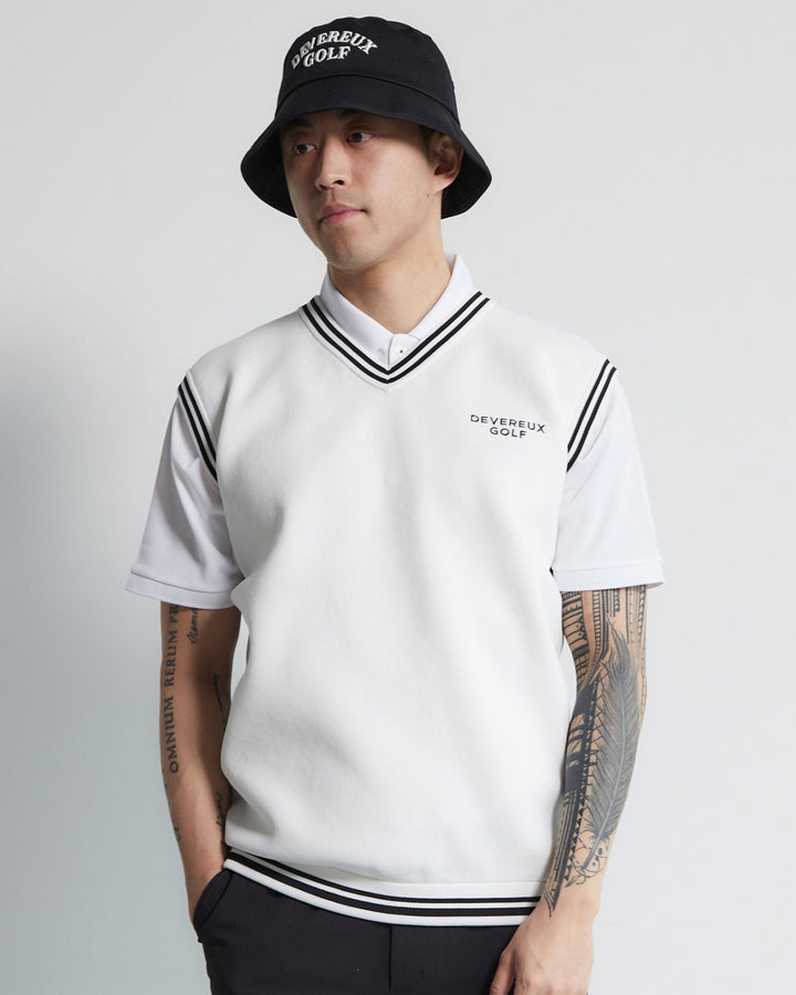 Café Racer Checker Vest 763472705-WHITE