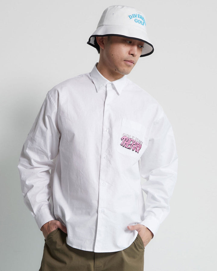 Golf is my Therapy Cotton L/S Shirt 763472202-WHITE