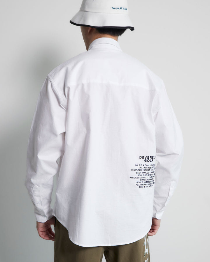 Golf is my Therapy Cotton L/S Shirt 763472202-WHITE