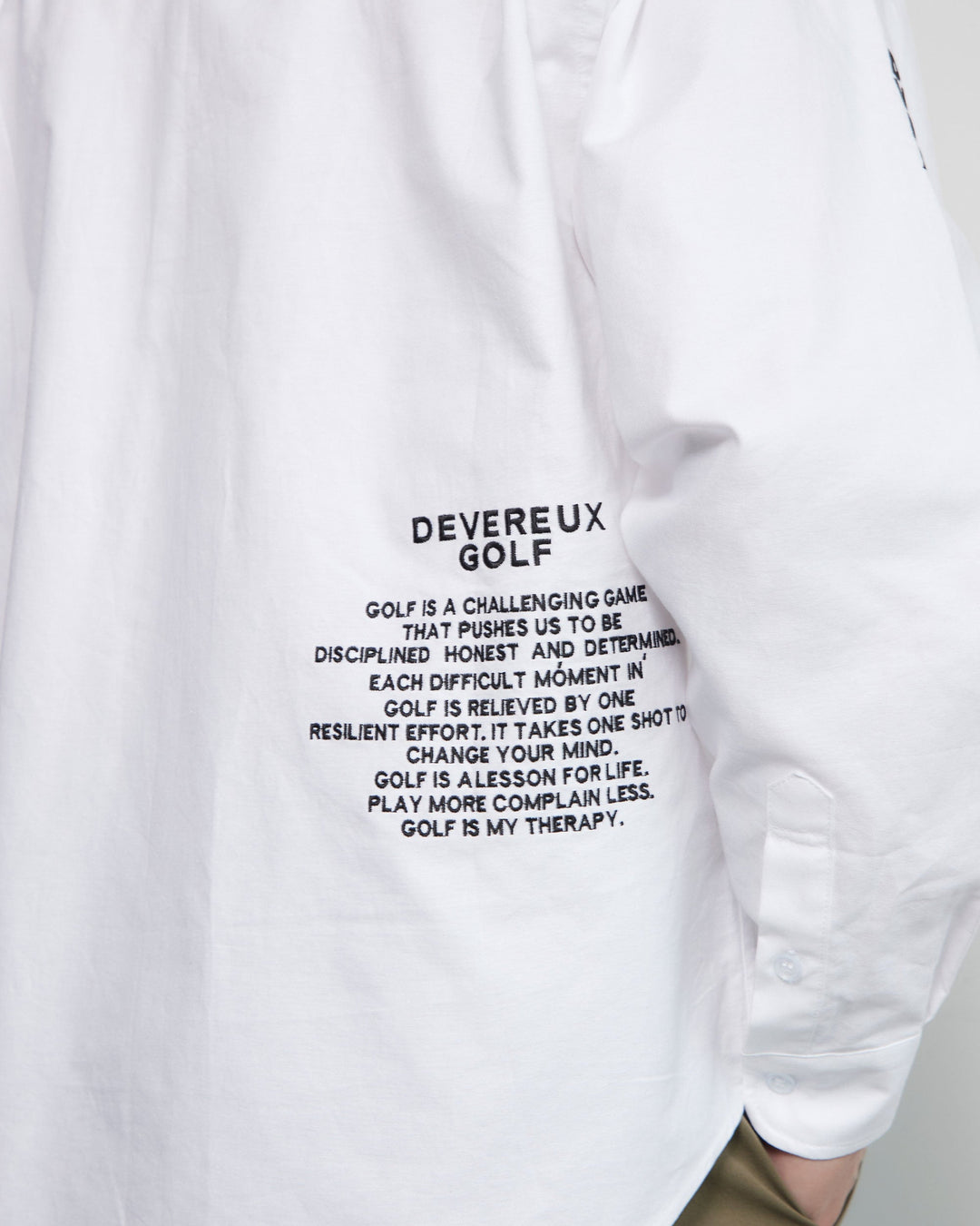 Golf is my Therapy Cotton L/S Shirt 763472202-WHITE