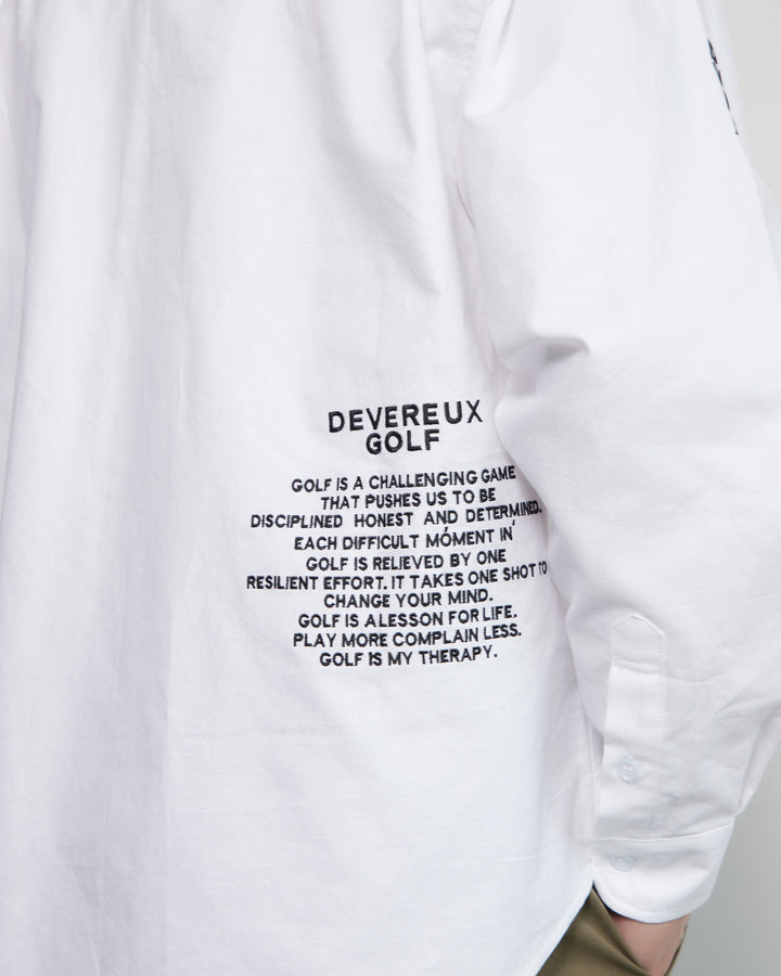 Golf is my Therapy Cotton L/S Shirt 763472202-WHITE