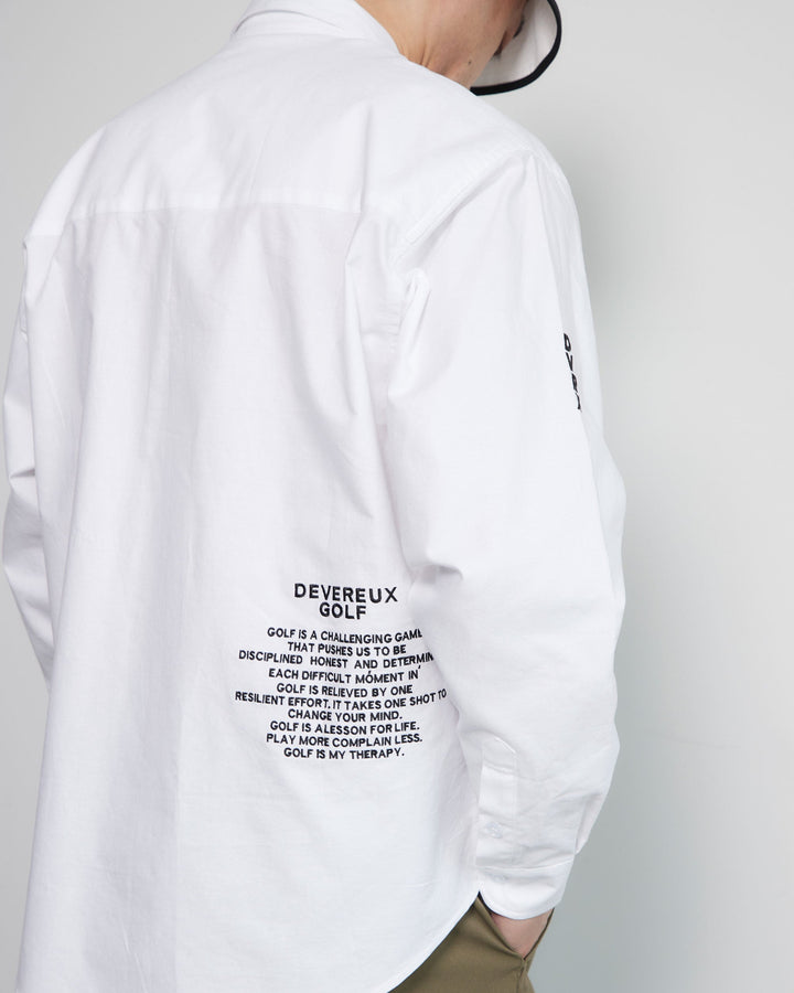 Golf is my Therapy Cotton L/S Shirt 763472202-WHITE