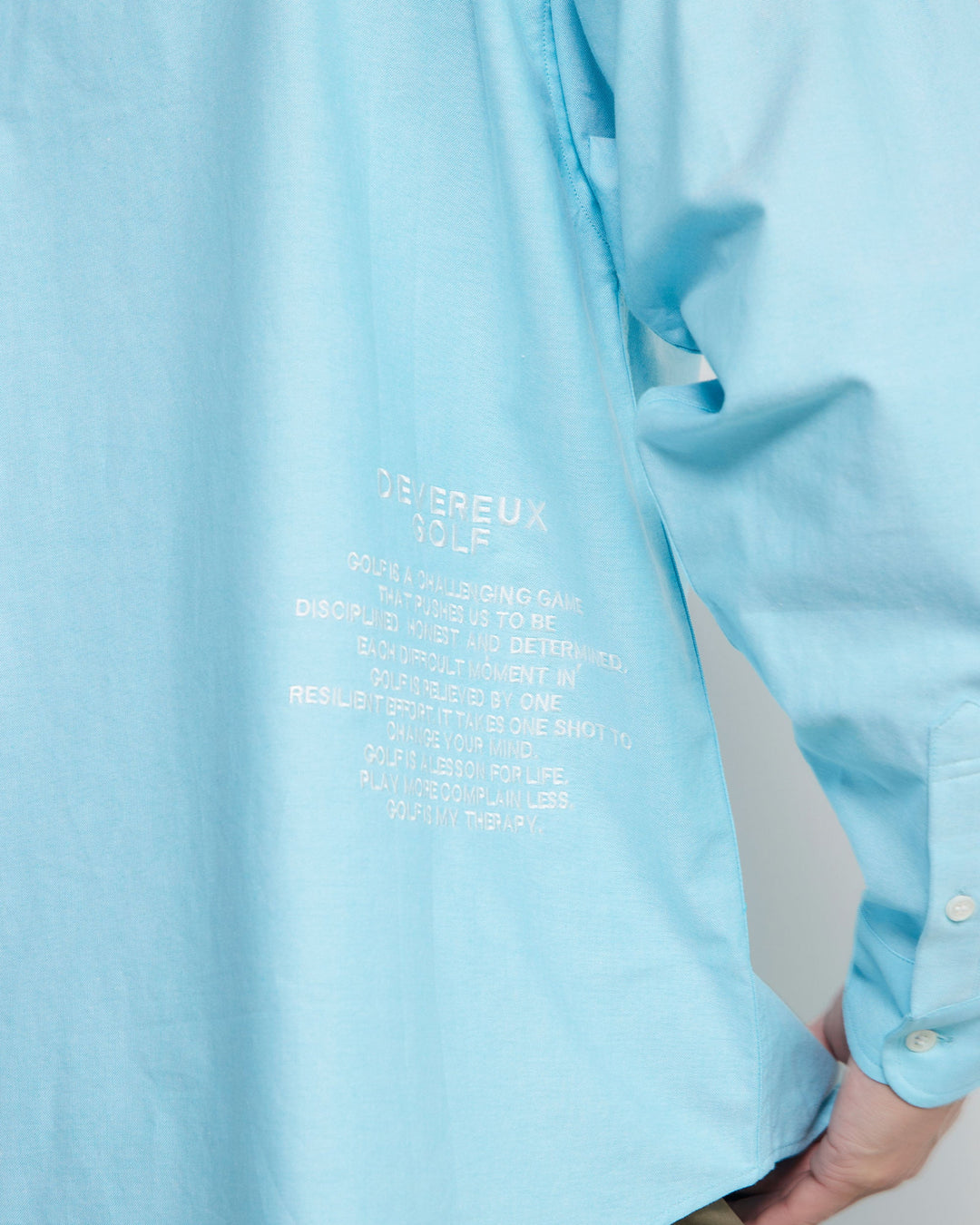 Golf is my Therapy Cotton L/S Shirt 763472202-SKY BLUE