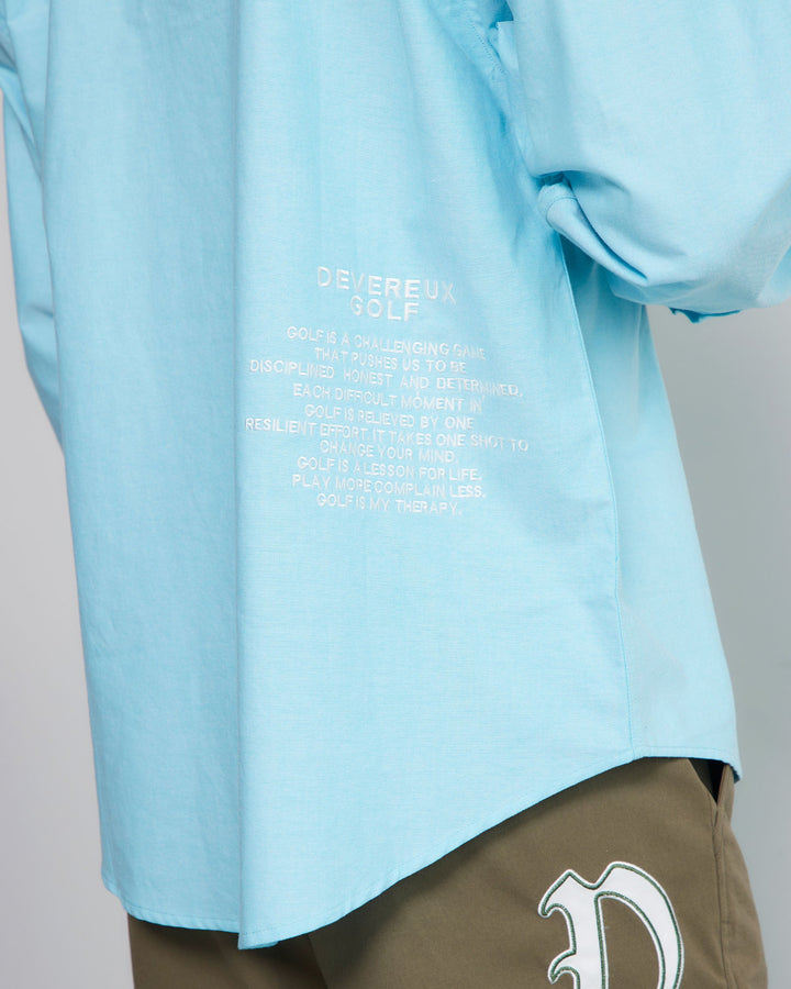 Golf is my Therapy Cotton L/S Shirt 763472202-SKY BLUE