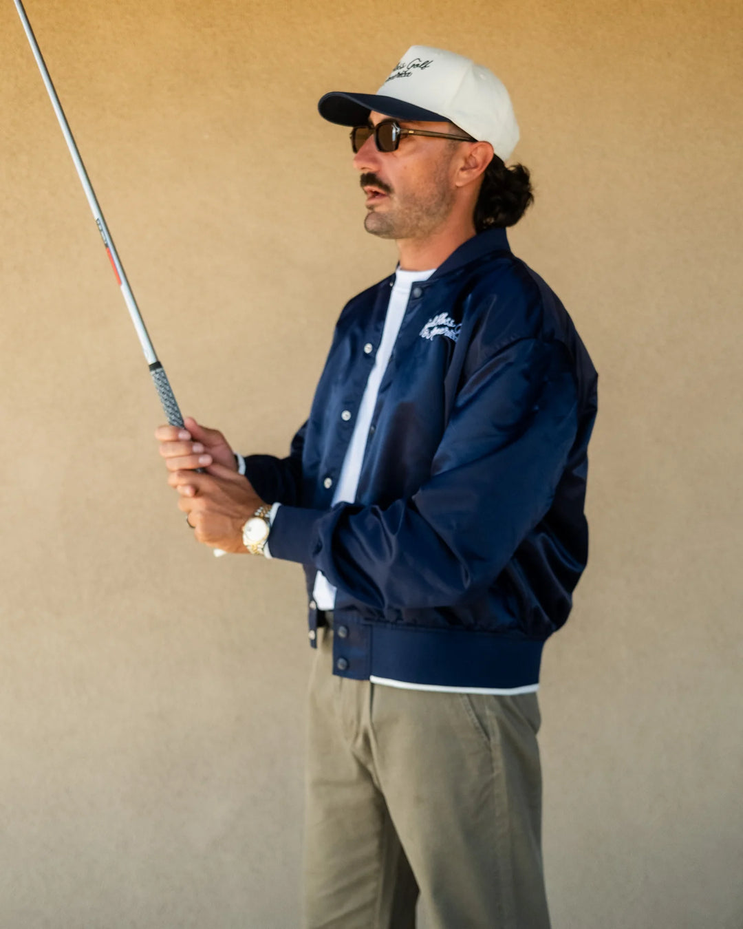 God Bless America Bomber Jacket 075364101-NAVY