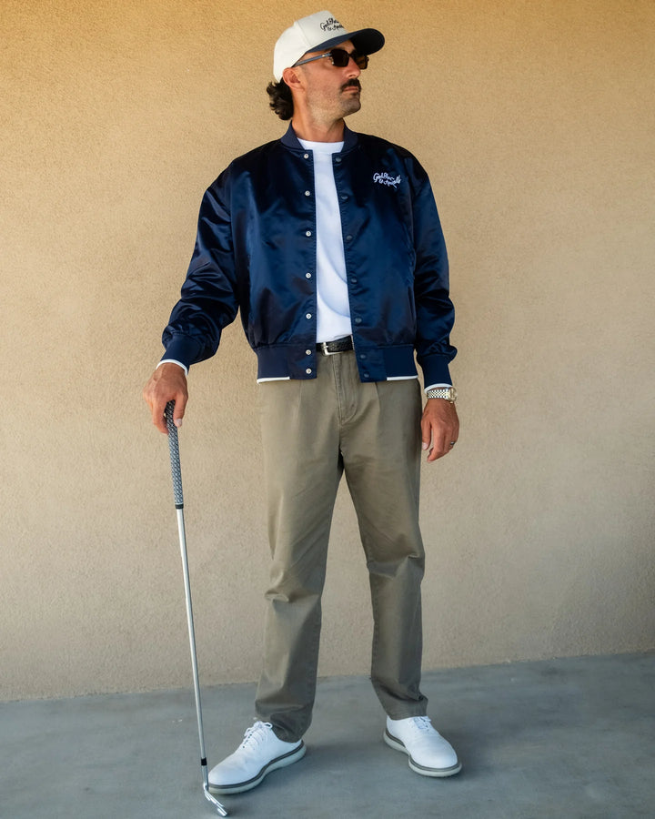 God Bless America Bomber Jacket 075364101-NAVY