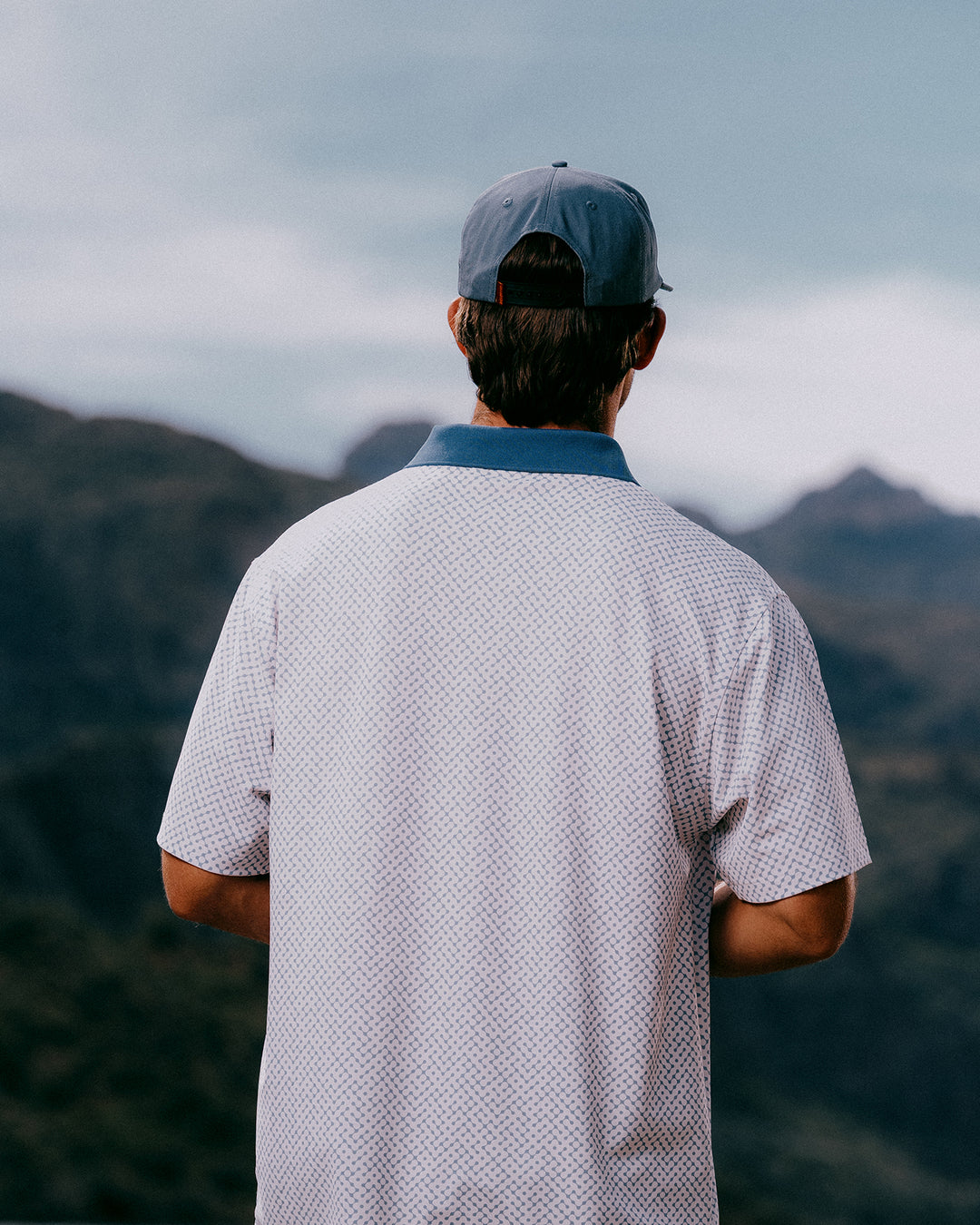 Labyrinth Polo 075362040-White / Marine Layer
