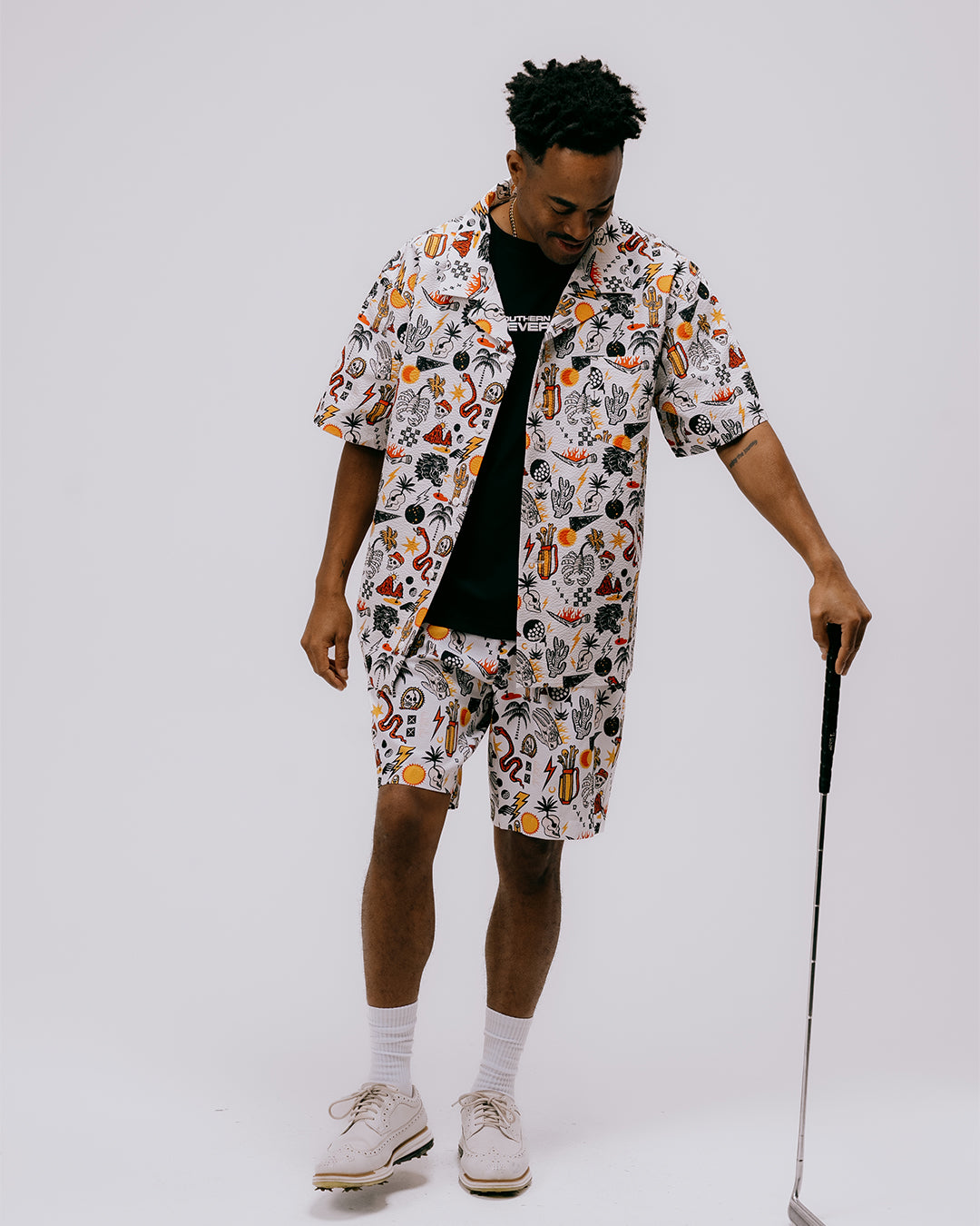 i*i様 美品✨Devereux Golf アイボリー シャツ　サイズM White Golf T-Shirts – Devereux