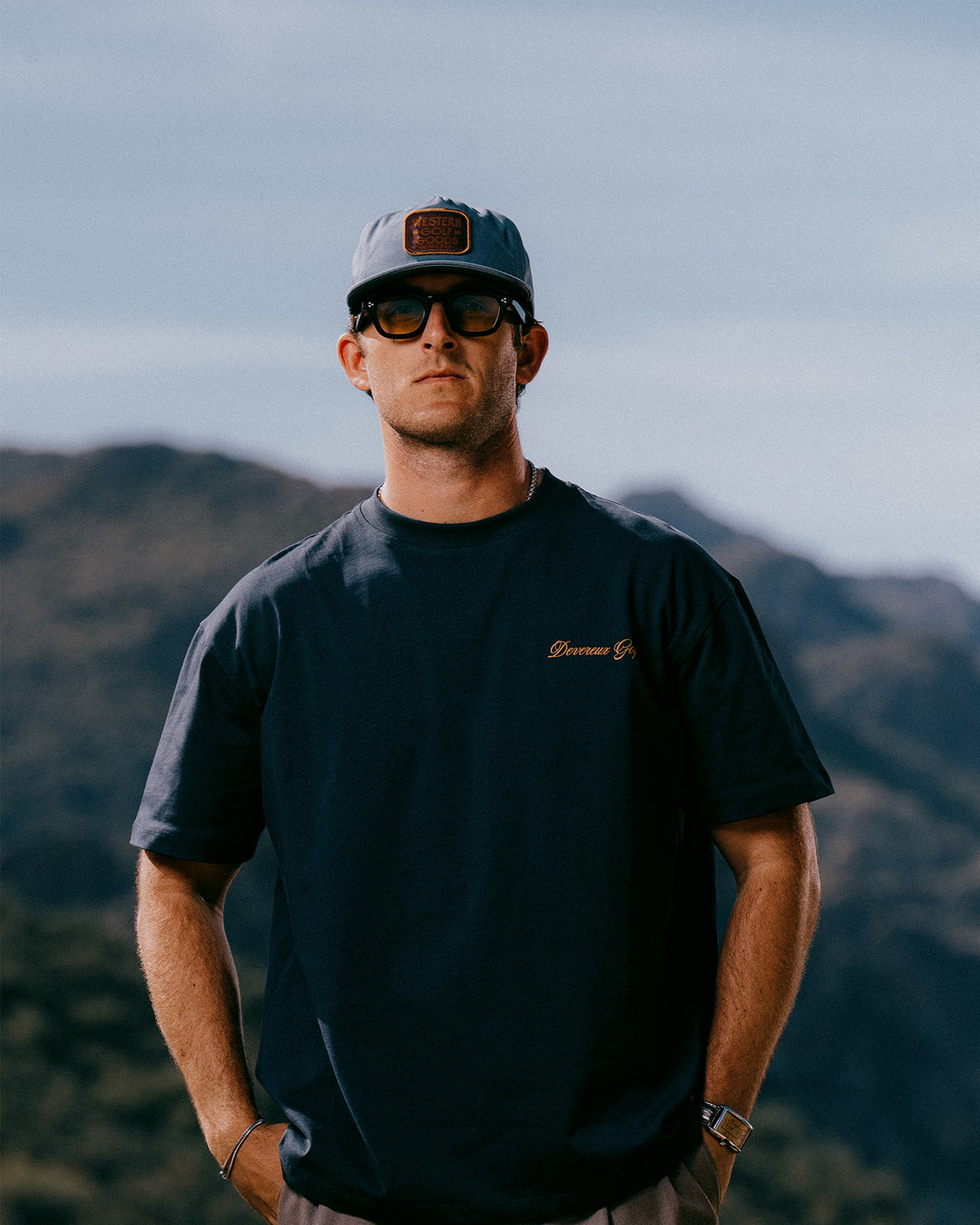 Script Skull Tee 075362028-Navy