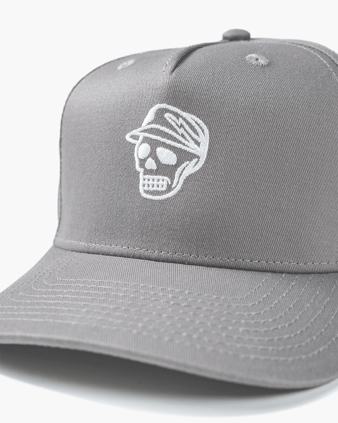 A Player Skull Caddy Hat 075362822-LIGHT GREY