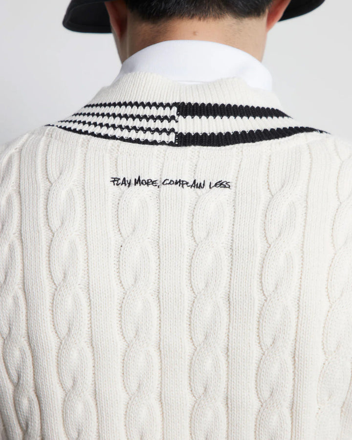 Cotton Cable Vest 763472708 BLACK