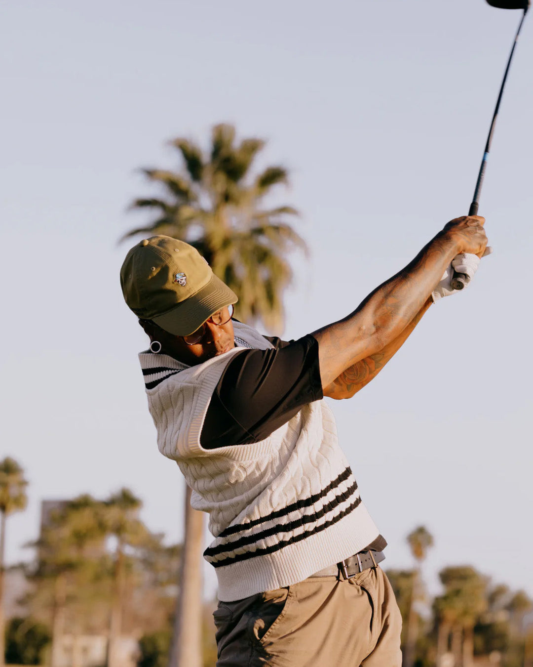 Cotton Cable Vest 763472708 BLACK