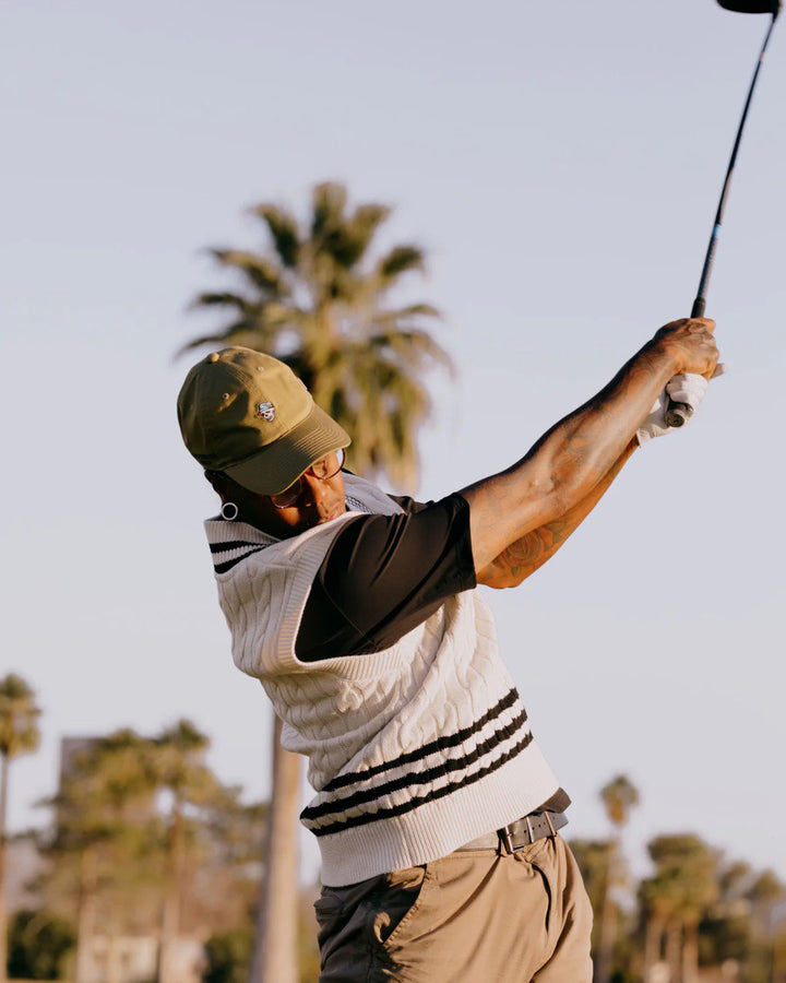 Cotton Cable Vest 763472708 BLACK