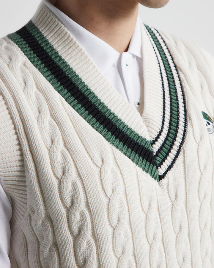 Cotton Cable Vest 763472708 GREEN