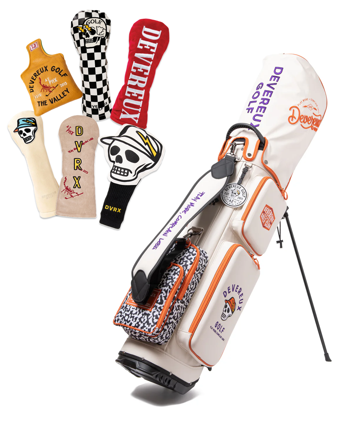 CB white & Head covers SET