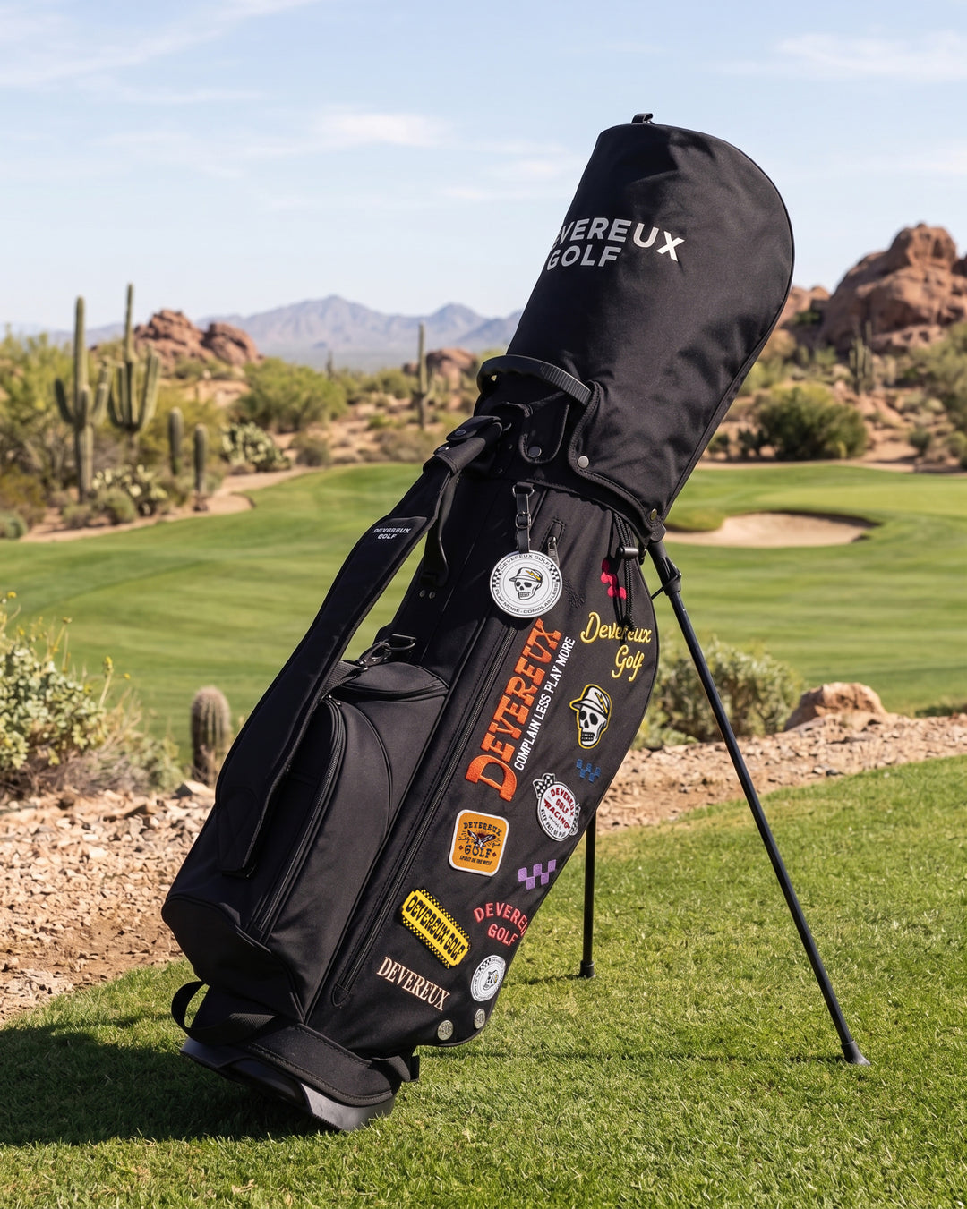 PIONEER TOWN Logo Assorted CADDIE BAG 075764811-BLACK