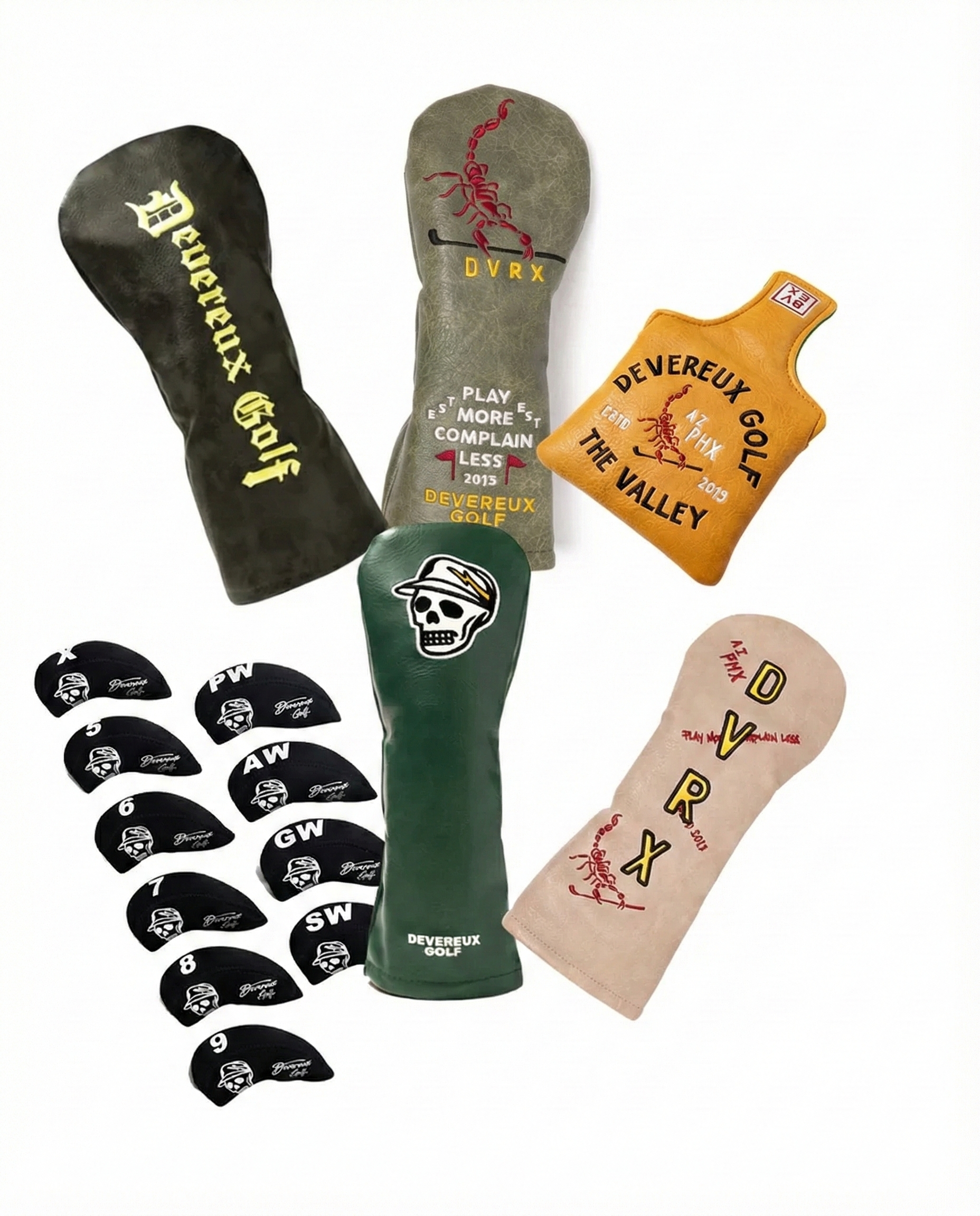 DEVEREUX GOLF Signature Head Cover Set - Checker Edition