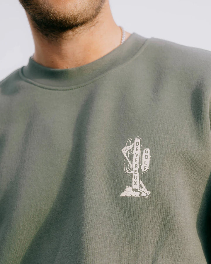 Los Gigantes Relaxed Crew 075362020-Cypress Green