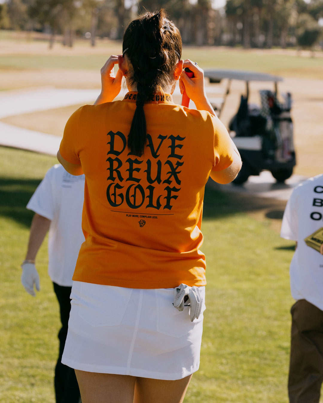 WOMEN ジャガードロゴモックS/S 763472079-ORANGE