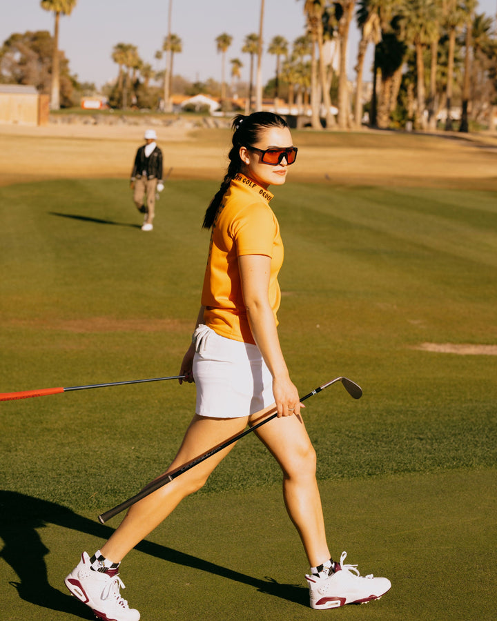 WOMEN ジャガードロゴモックS/S 763472079-ORANGE