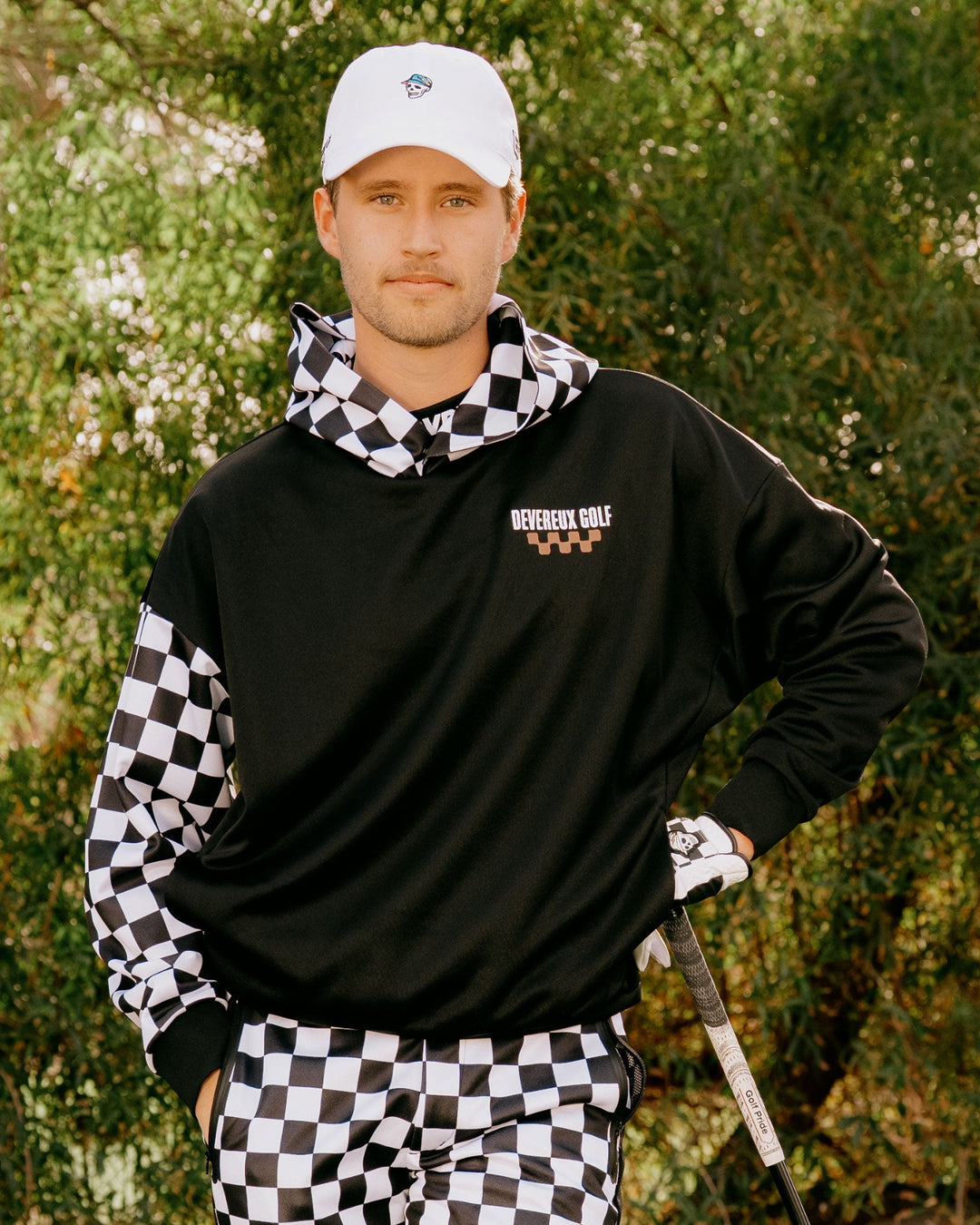 The Major チェッカーフーディー 763572010-BLACK