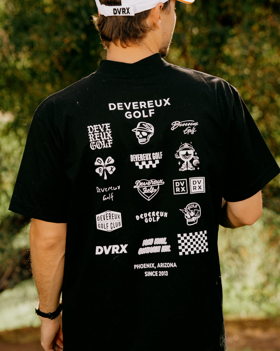 Logo Assorted モックネックTシャツ 763572023-BLACK