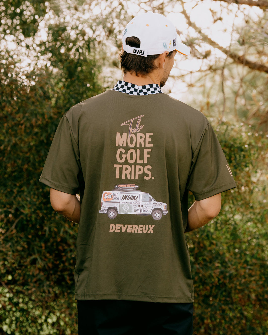 More TripチェッカーリブモックTEE 763572019-KHAKI