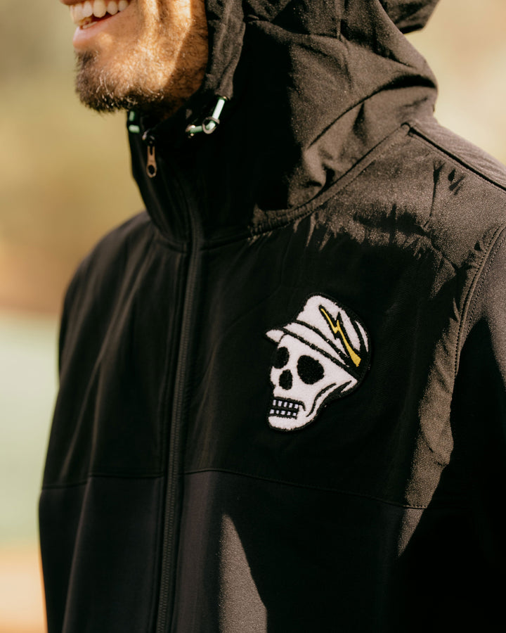 DEVEREUX テリングアクアZIPフーディー 763572111-BLACK