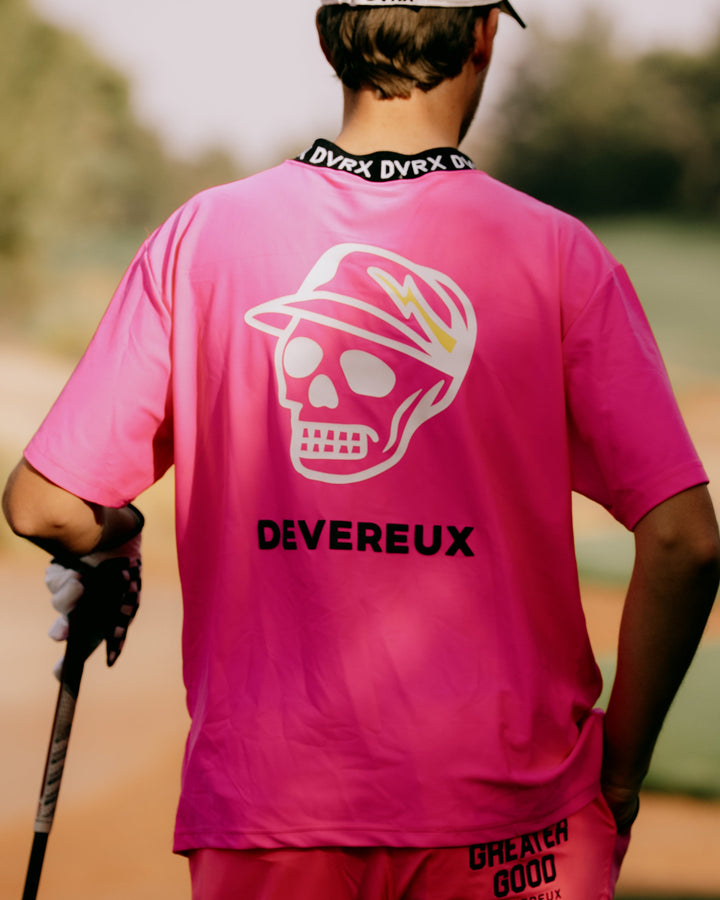 DVRXリブモックSkull Caddie TEE 763572014-PINK
