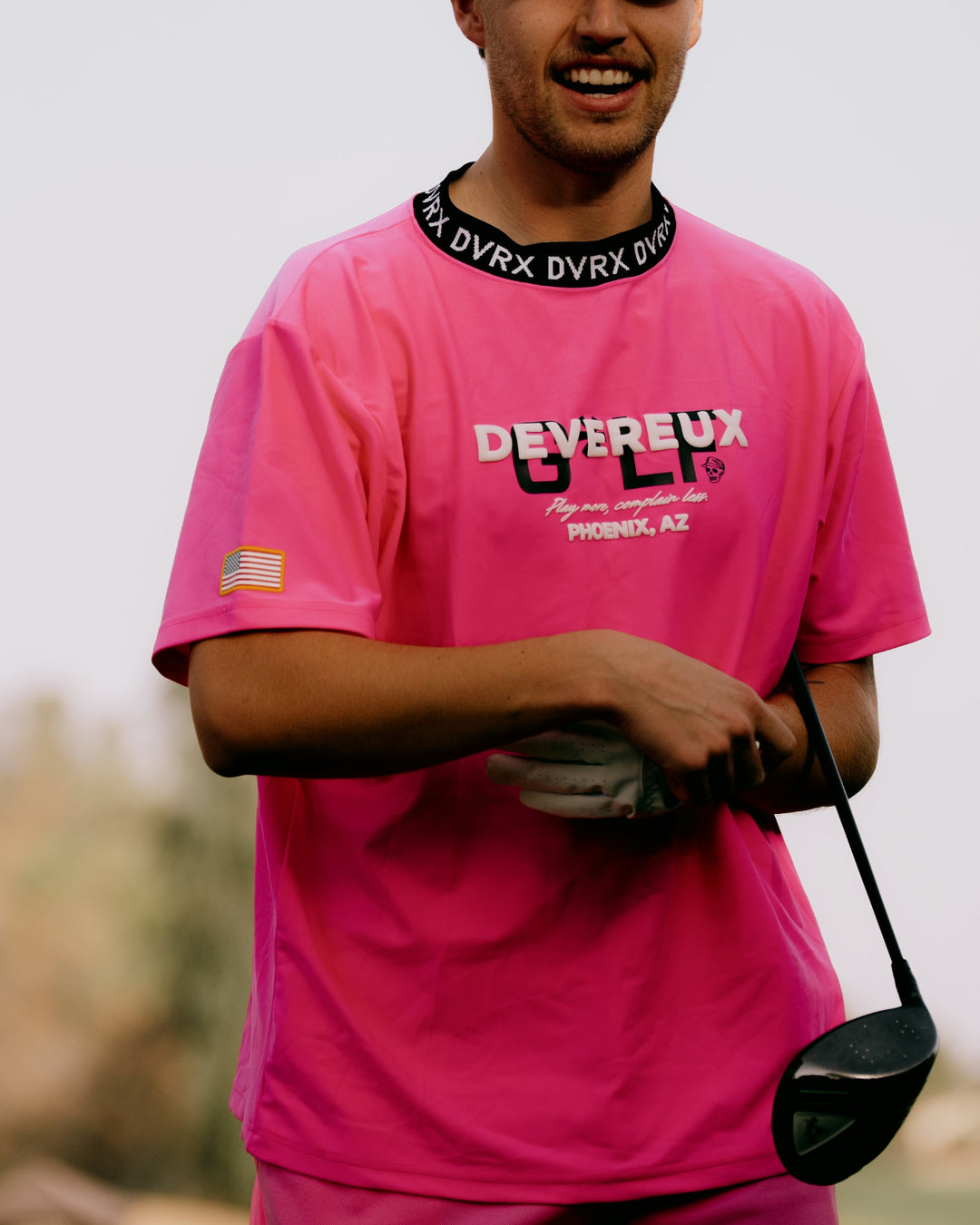 DVRXリブモックSkull Caddie TEE 763572014-PINK