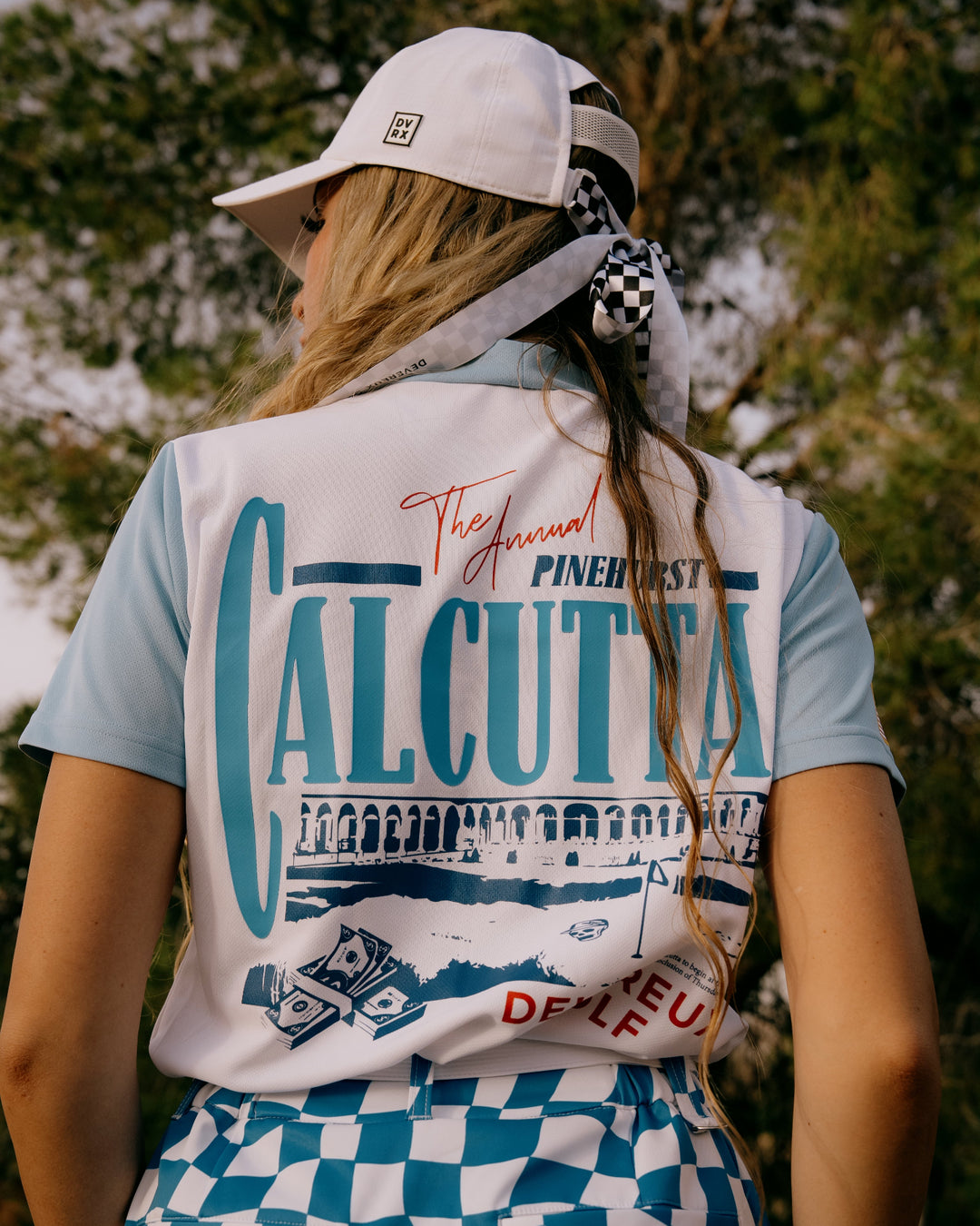 WOMEN USカルカッタモックネックTEE 763572080 WHITE×BLUE