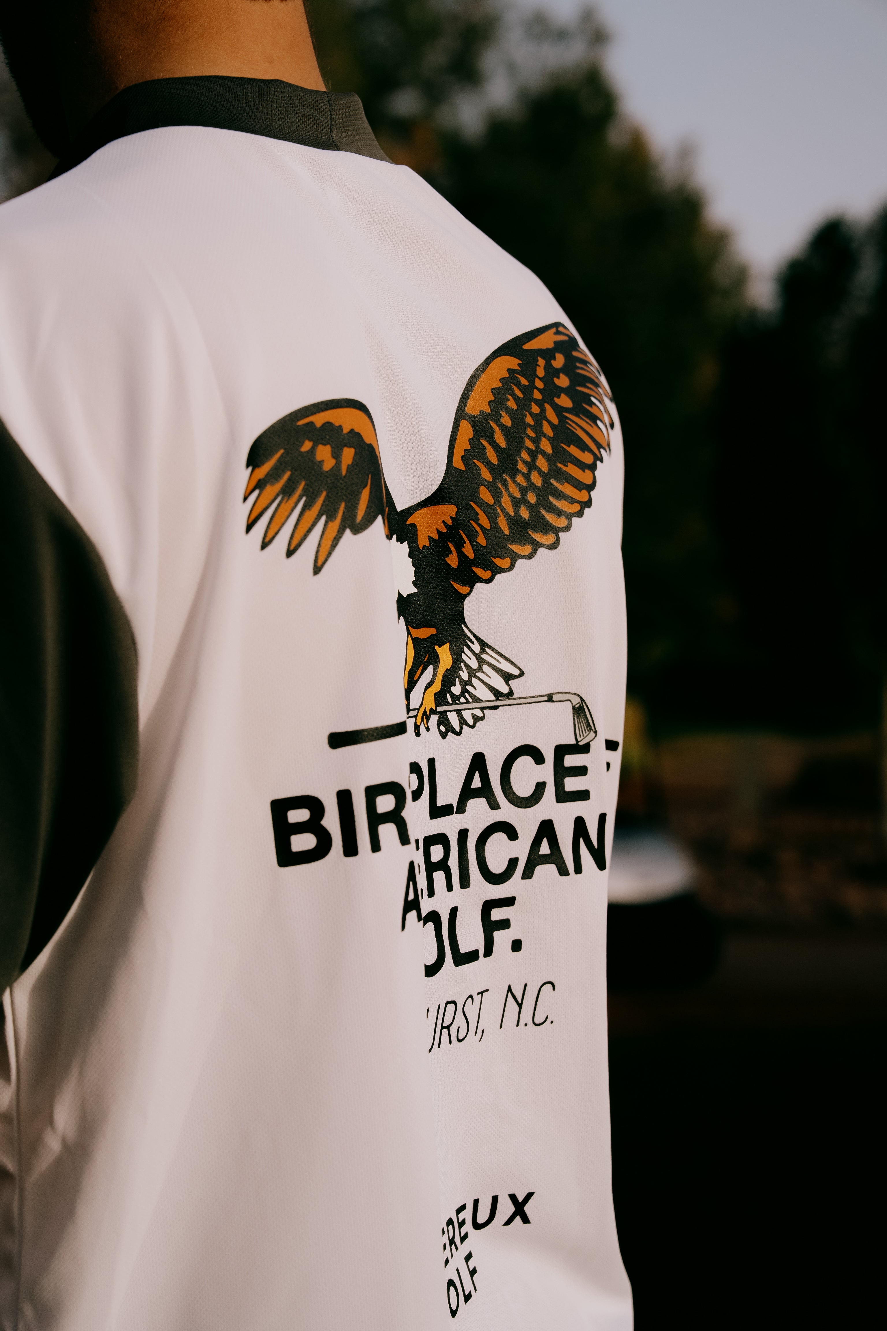 US Fly EagleモックネックTEE 763572013 WHITE×GRAY